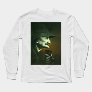 Old Witch And Familiar Long Sleeve T-Shirt